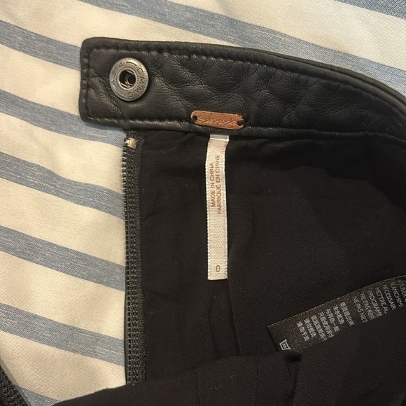 Free People Black Leather Skirt - Picture 4 of 4